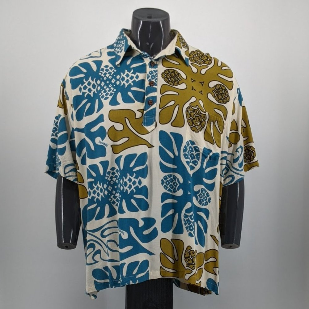 Manuhealii Pullover Aloha Shirt, XXL